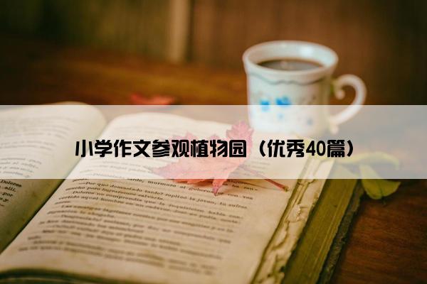 小学作文参观植物园（优秀40篇）