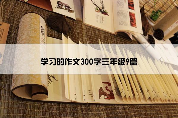 学习的作文300字三年级9篇