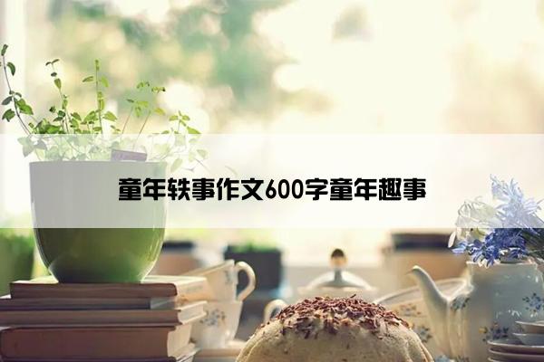 童年轶事作文600字童年趣事